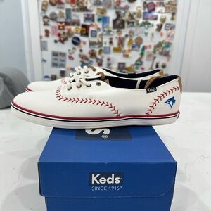 (New in box) keds mlb blue jays women’s baseball shoes - size 10